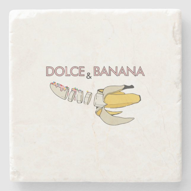 Dessous-de-verre En Pierre Dolce & Banana (Devant)