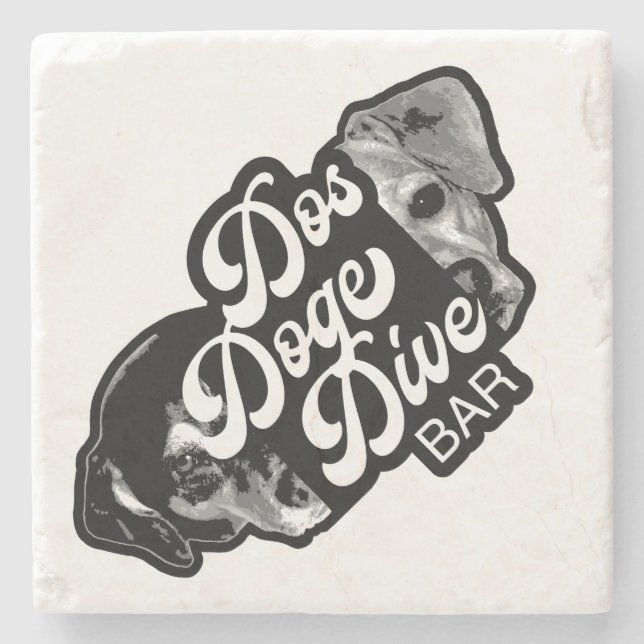 Dessous-de-verre En Pierre Dos Doge Dive Bar (Devant)