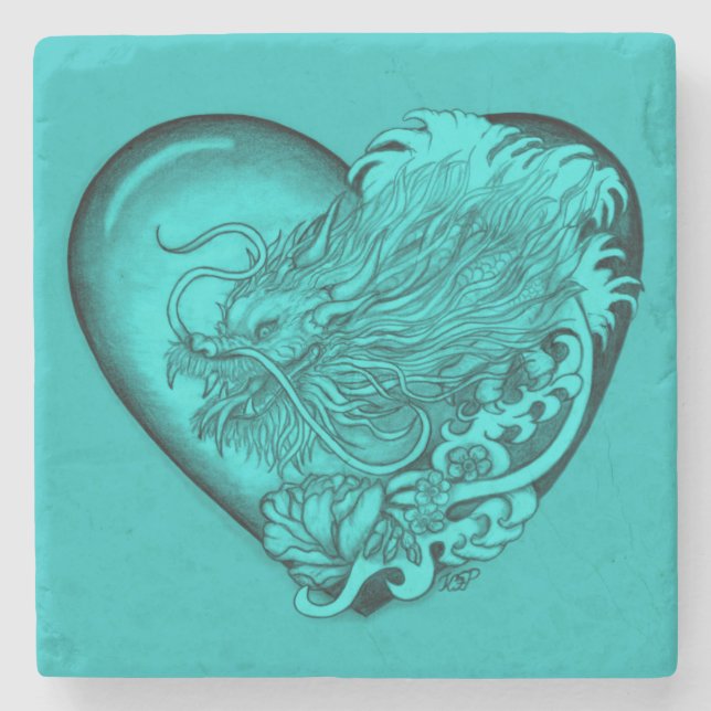 Dessous-de-verre En Pierre Dragon Heart (Devant)
