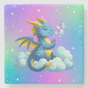 Dessous-de-verre En Pierre Dragon mignon/Whimsical