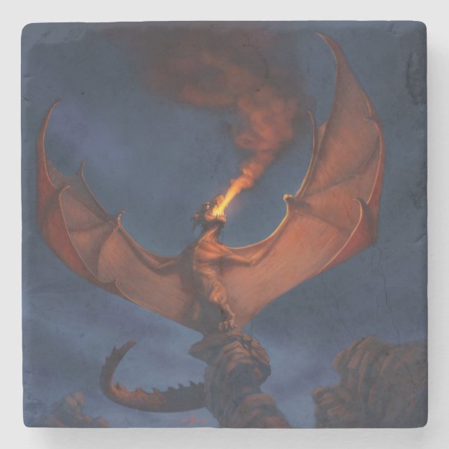 Dessous-de-verre En Pierre Dragon Roar (Devant)