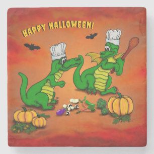 Dessous-de-verre En Pierre Dragons - Joyeux Halloween ! Aujourd'hui je vais c