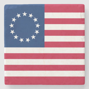 Dessous-de-verre En Pierre Drapeau américain Betsy Ross