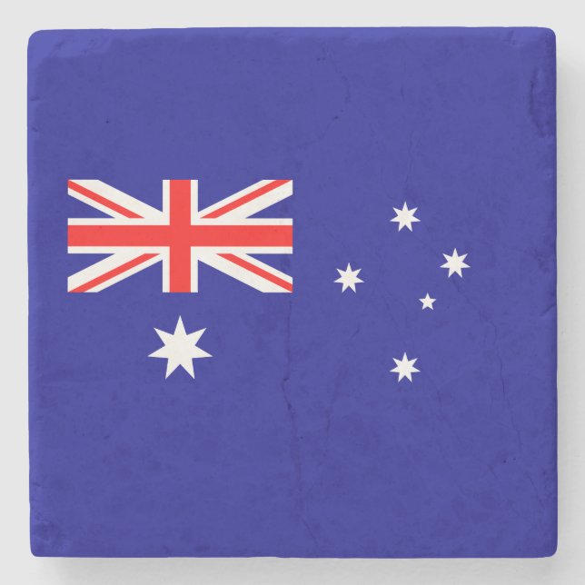 Dessous-de-verre En Pierre Drapeau australien patriotique (Devant)
