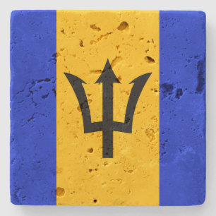 Dessous-de-verre En Pierre Drapeau Barbade