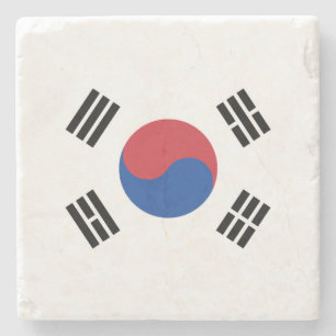 Dessous-de-verre En Pierre Drapeau Corée du Sud