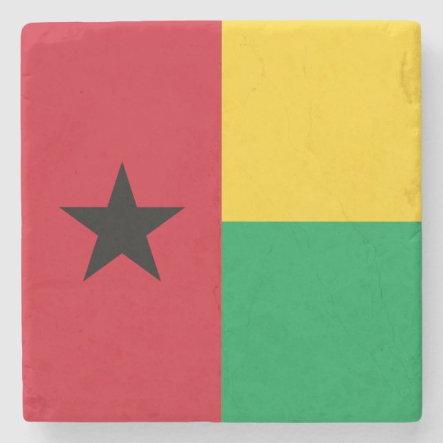 Dessous-de-verre En Pierre Drapeau de Guinée-Bissau (Devant)