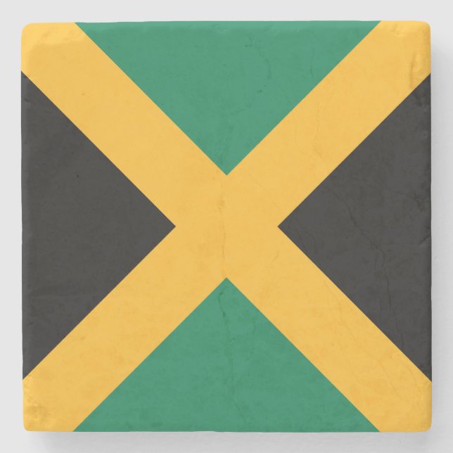 Dessous-de-verre En Pierre Drapeau de la Jamaïque (Devant)