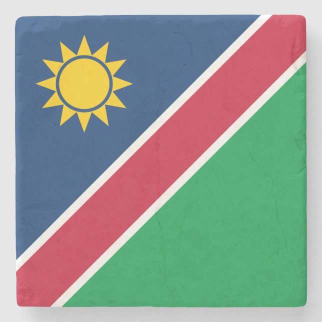 Dessous-de-verre En Pierre Drapeau de la Namibie (Devant)