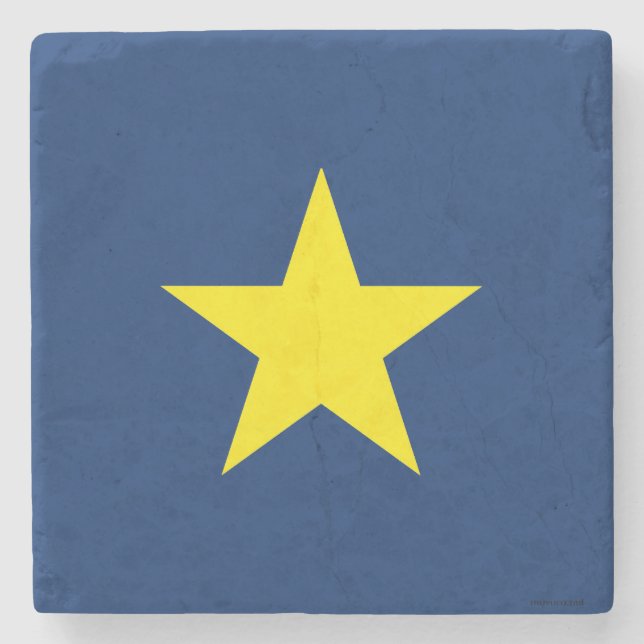 Dessous-de-verre En Pierre Drapeau de la République du Texas (Devant)