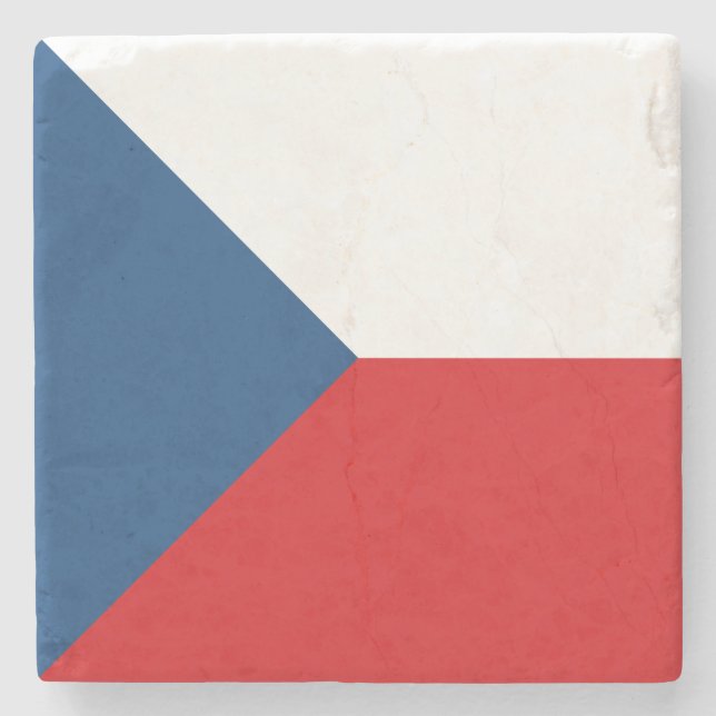 Dessous-de-verre En Pierre Drapeau de la République tchèque (Devant)
