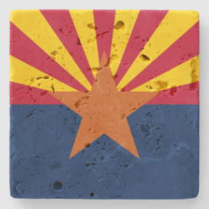 Dessous-de-verre En Pierre Drapeau de l'Arizona : Étoile de fondation Soleil,
