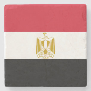 Dessous-de-verre En Pierre Drapeau de l'Égypte