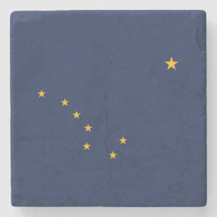 Dessous-de-verre En Pierre Drapeau de l'État d'Alaska