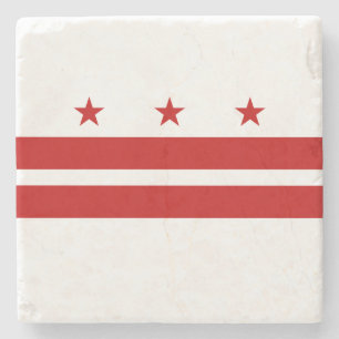 Dessous-de-verre En Pierre Drapeau de l'État de Washington DC