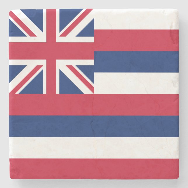 Dessous-de-verre En Pierre Drapeau de l'État d'Hawaii (Devant)