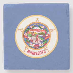 Dessous-de-verre En Pierre Drapeau de l'État du Minnesota