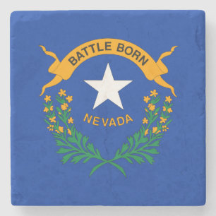 Dessous-de-verre En Pierre Drapeau de l'État du Nevada