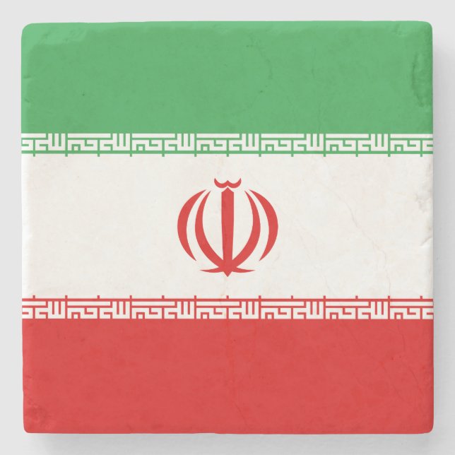 Dessous-de-verre En Pierre Drapeau de l'Iran (Devant)
