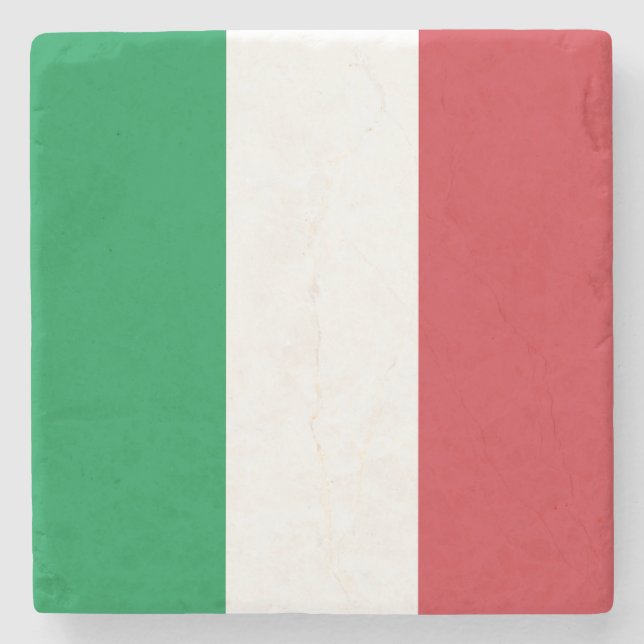 Dessous-de-verre En Pierre Drapeau de l'Italie (Devant)