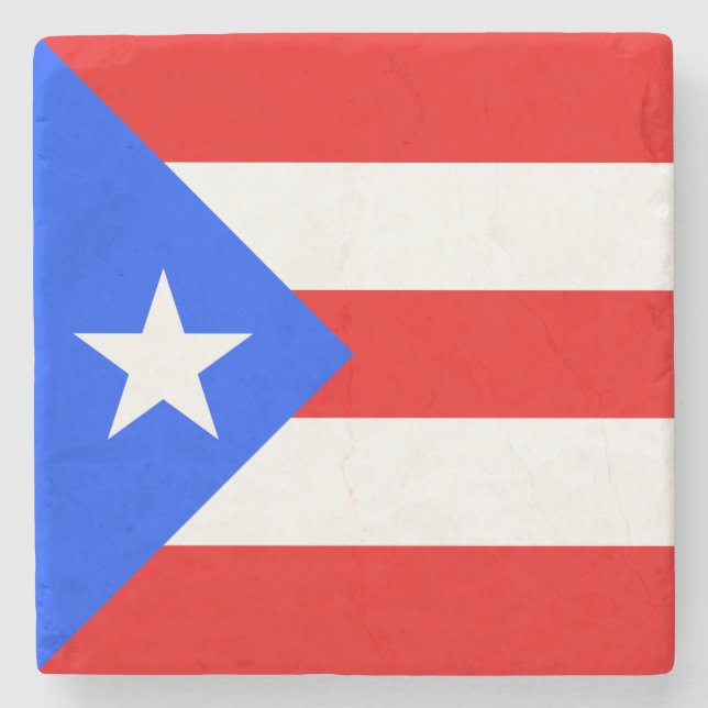 Dessous-de-verre En Pierre Drapeau de Porto Rico (Devant)