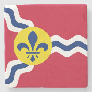Dessous-de-verre En Pierre Drapeau de Saint-Louis (Missouri)