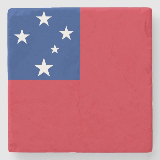 Dessous-de-verre En Pierre Drapeau de Samoa (Devant)