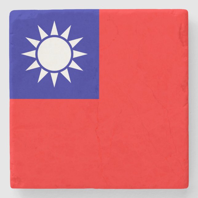 Dessous-de-verre En Pierre Drapeau de Taïwan (Devant)