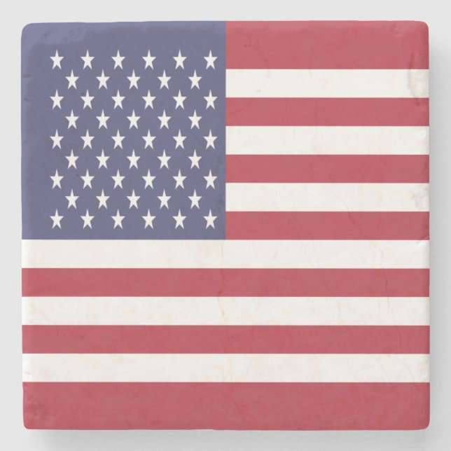 Dessous-de-verre En Pierre Drapeau des États-Unis (Devant)