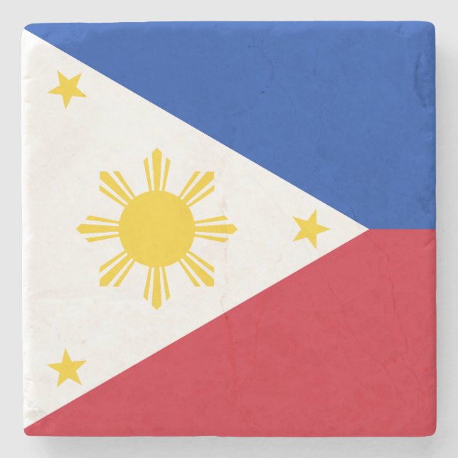 Dessous-de-verre En Pierre Drapeau des Philippines (Devant)