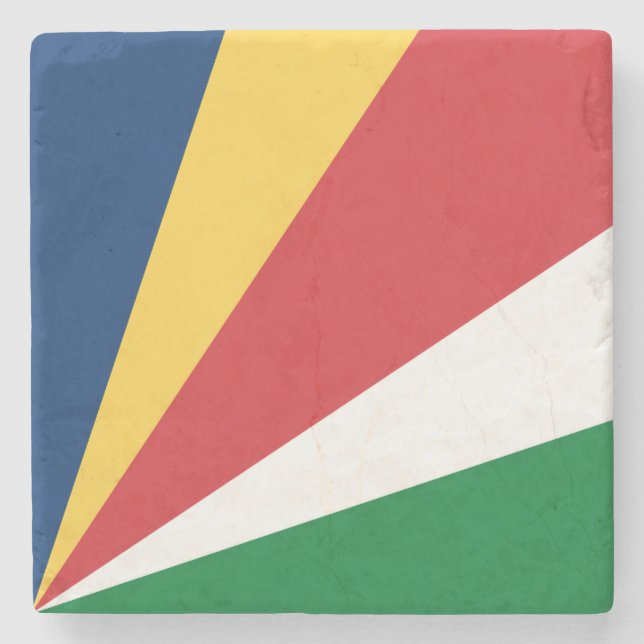 Dessous-de-verre En Pierre Drapeau des Seychelles (Devant)