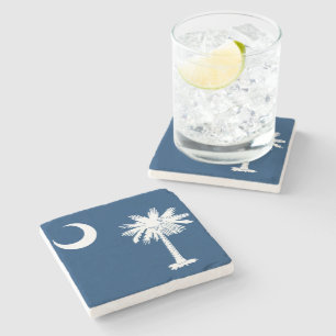 Dessous-de-verre En Pierre Drapeau d'état de la Caroline du Sud