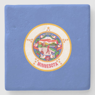 Dessous-de-verre En Pierre Drapeau d'État du Minnesota