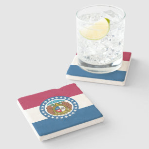 Dessous-de-verre En Pierre Drapeau d'État du Missouri