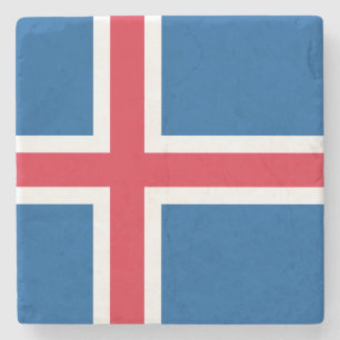 Dessous-de-verre En Pierre Drapeau d'Islande