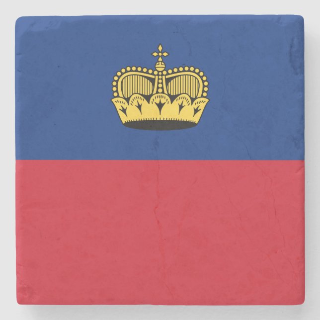 Dessous-de-verre En Pierre Drapeau du Liechtenstein (Devant)