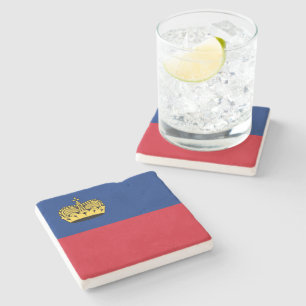 Dessous-de-verre En Pierre Drapeau du Liechtenstein