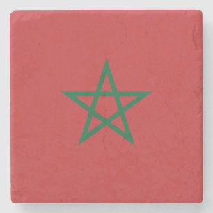 Dessous-de-verre En Pierre Drapeau du Maroc