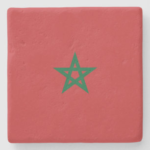 Dessous-de-verre En Pierre Drapeau du Maroc