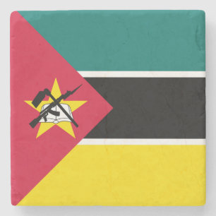 Dessous-de-verre En Pierre Drapeau du Mozambique