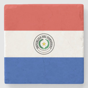 Dessous-de-verre En Pierre Drapeau du Paraguay