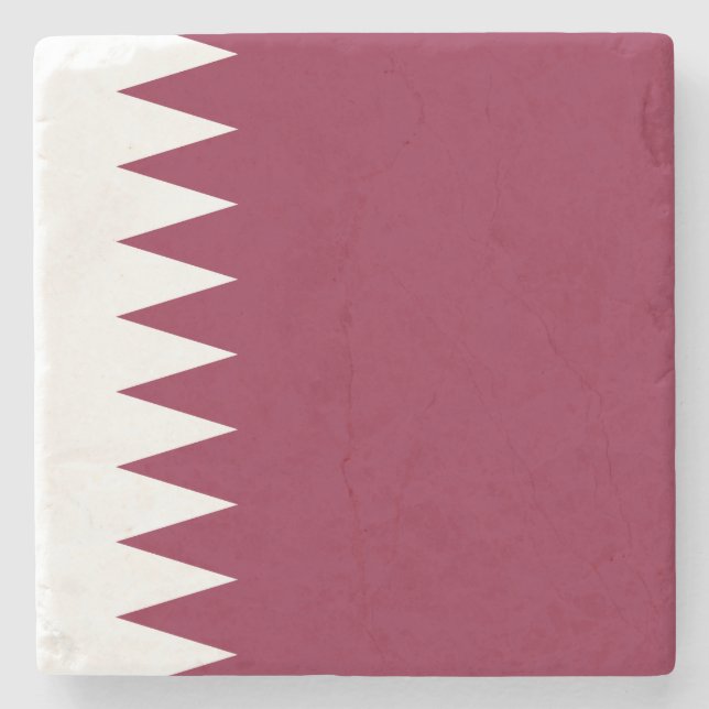 Dessous-de-verre En Pierre Drapeau du Qatar (Devant)