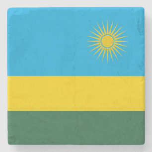 Dessous-de-verre En Pierre Drapeau du Rwanda