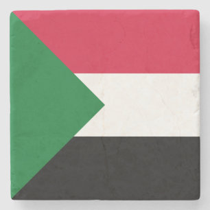 Dessous-de-verre En Pierre Drapeau du Soudan