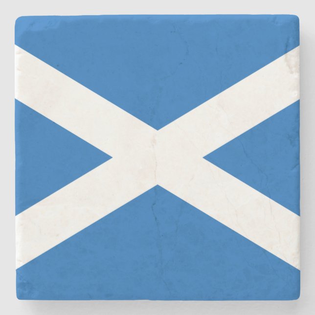 Dessous-de-verre En Pierre Drapeau écossais (Saltire) (Drapeau écossais) (Devant)