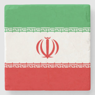 Dessous-de-verre En Pierre Drapeau iranien (Iran) (persan)