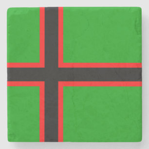 Dessous-de-verre En Pierre Drapeau national de Karelia