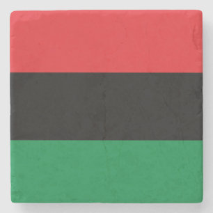 Dessous-de-verre En Pierre Drapeau panafricain