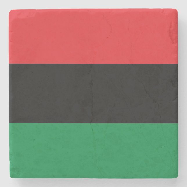 Dessous-de-verre En Pierre Drapeau panafricain de l'UNIA (Devant)