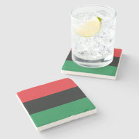 Drapeau rouge, noir et vert